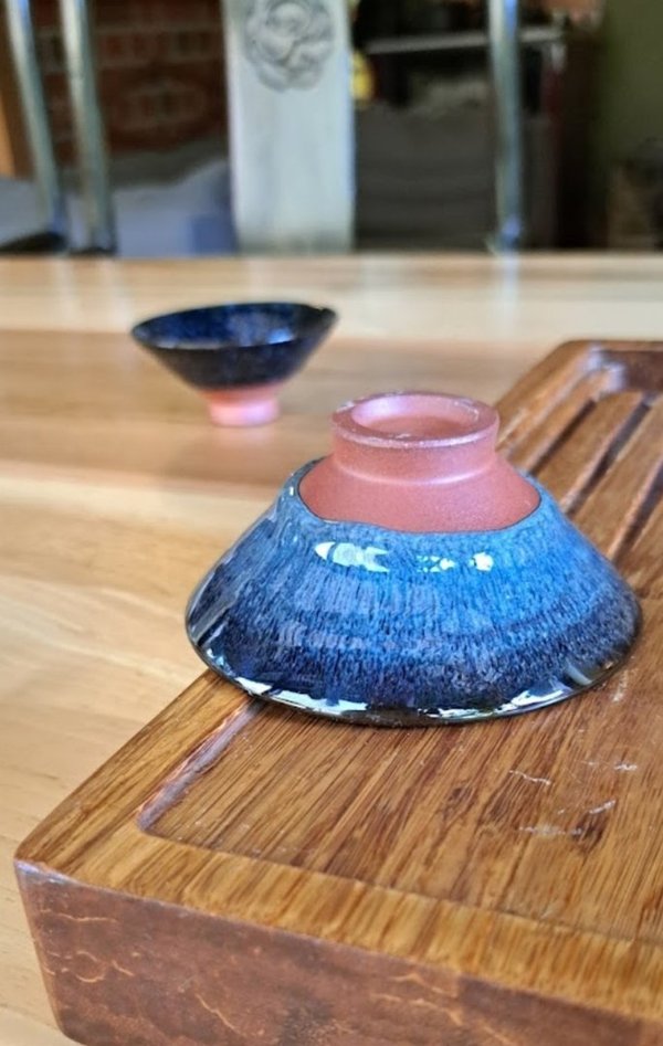 " Xiao Tian Mu - Jian Zhan" Teeschale, besondere Ton aus Yixing, China