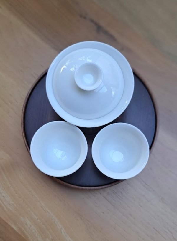 Gaiwan "Jadetraum" aus Schaffett-Jade, Dehua, China, Nan Yi Tee Gaiwan