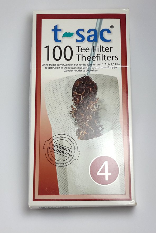 Teefilter Papier, t-sac 100 / Größe 4