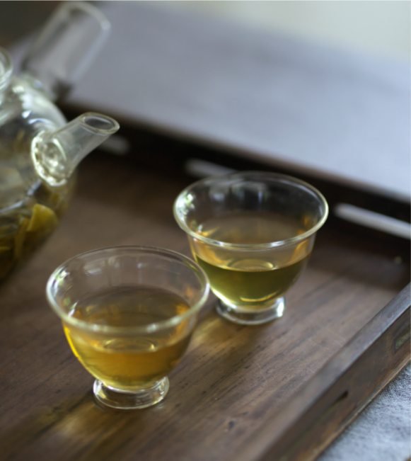 Grüner Tee " Meng Ding Gan Lu - Süßer Tau" aus Mengding, China